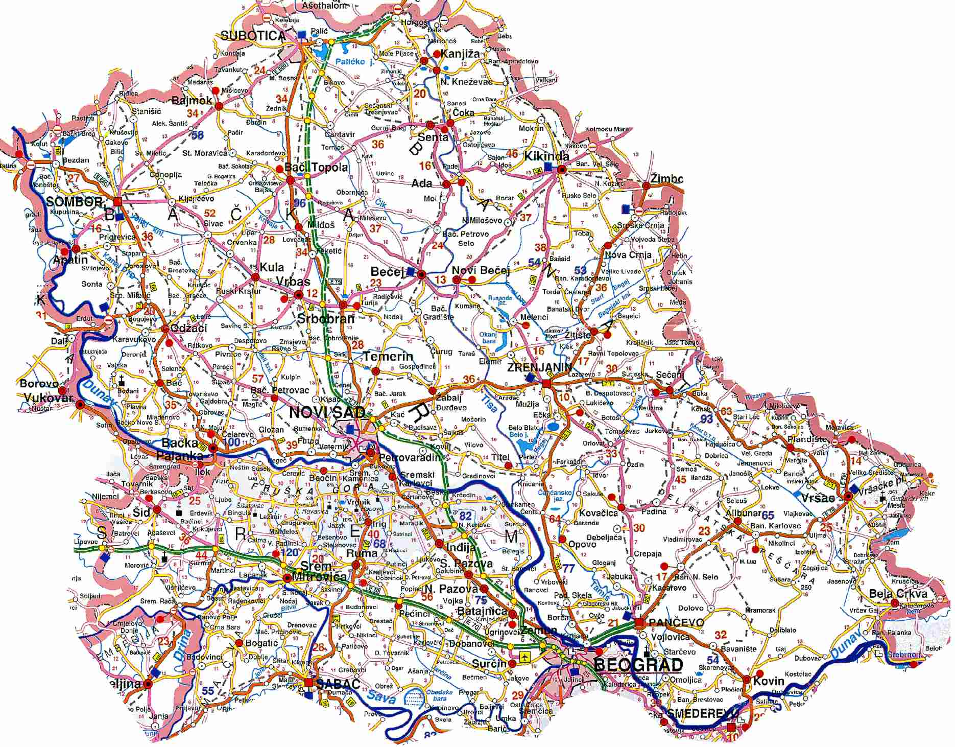 plan vojvodine mapa Mesna zajednica Palić plan vojvodine mapa