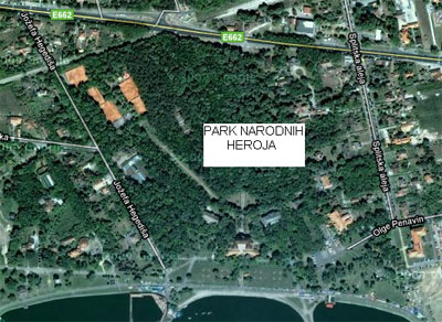 Park heroja (Park narodnih heroja) - HÅ‘sÃ¶k parkja (NÃ©phÅ‘sÃ¶k parkja) - Park heroja (Park narodnih heroja)